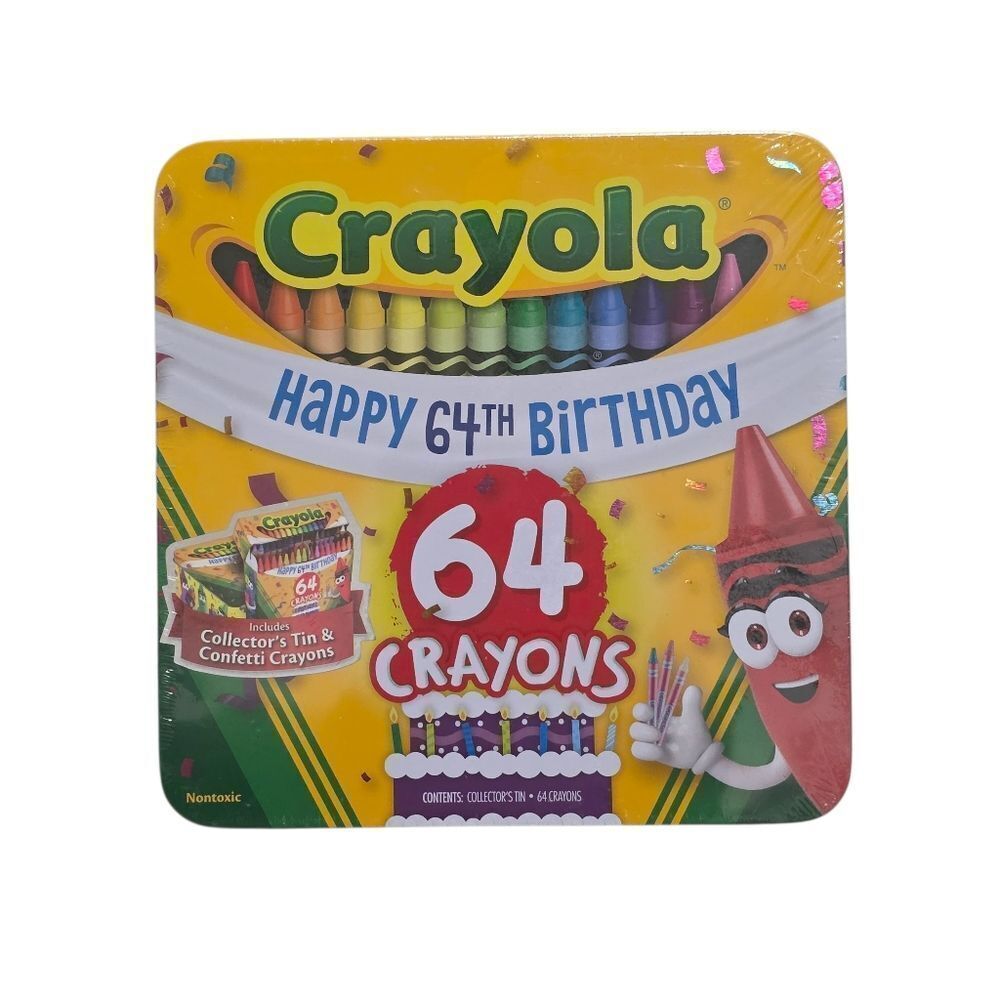 Crayola 64th Birthday Collectable Crayon Tin